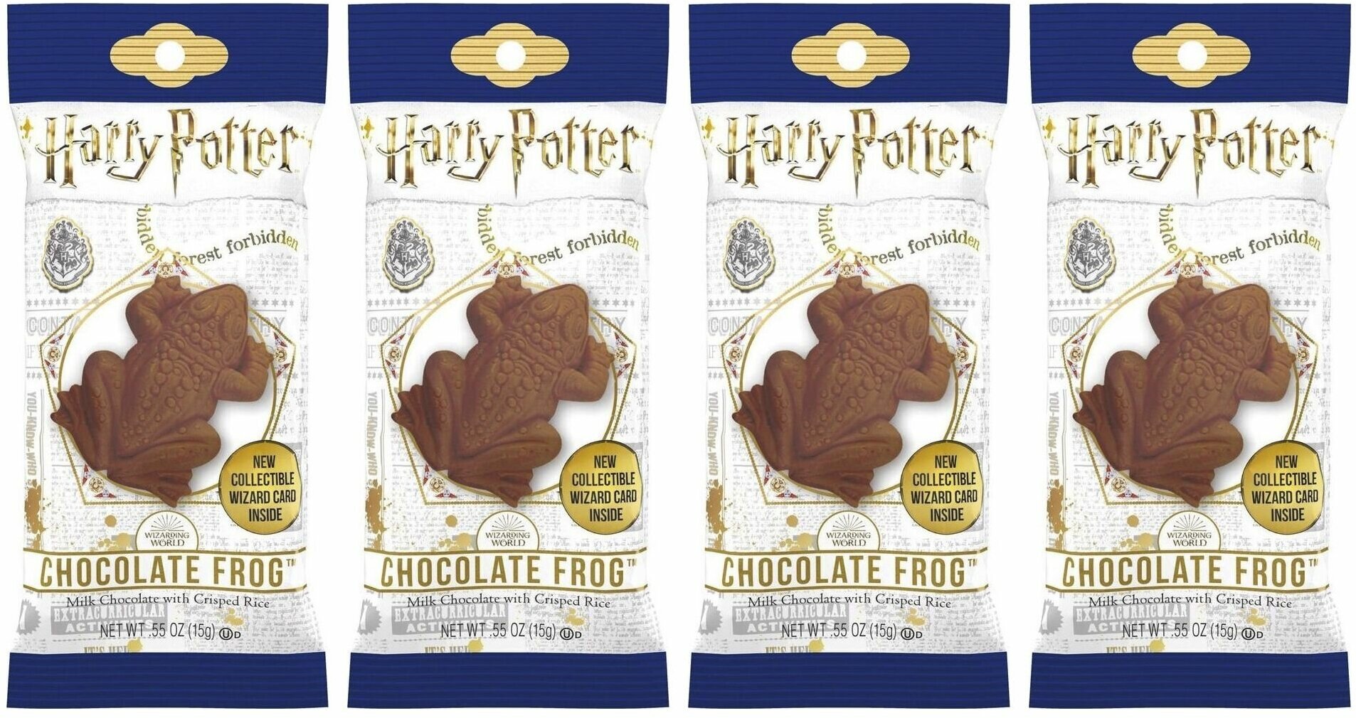 Jelly Belly, Harry Potter шоколадные лягушки, 15г * 4 шт.