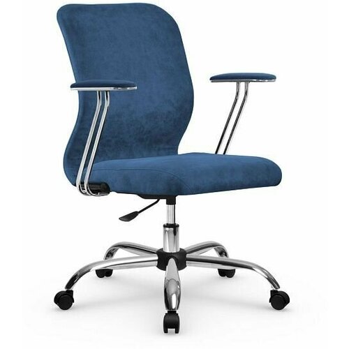 Компьютерное офисное кресло mетта SU-Мr-4/ подл. 078/осн. 006, Светло-синее