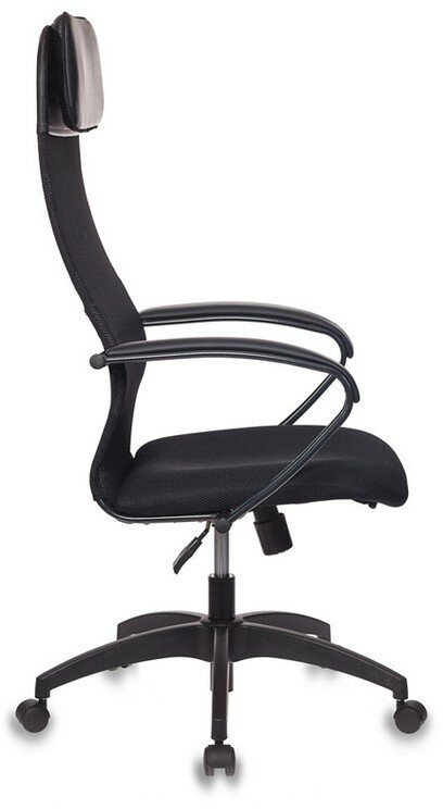 Кресло руководителя Бюрократ, CH-608/BLACK (спинка сетка черный TW-01 TW-11 искусст. кожа/ткань)
