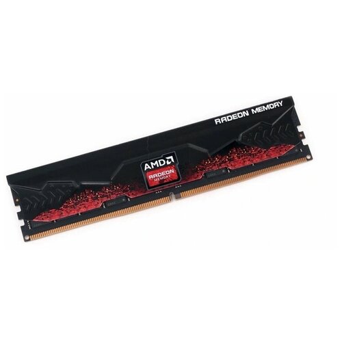 Модуль памяти AMD Radeon 16GB DDR5 5200 DIMM Entertainment Series Black Gaming Memory Non-ECC, CL40, 1.1V, Heat Shield, RTL (R5S516G5200U1S)