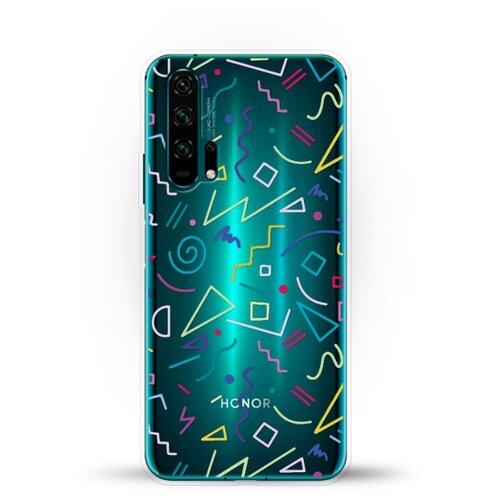 фото Силиконовый чехол цветной узор на honor 20 pro andy & paul