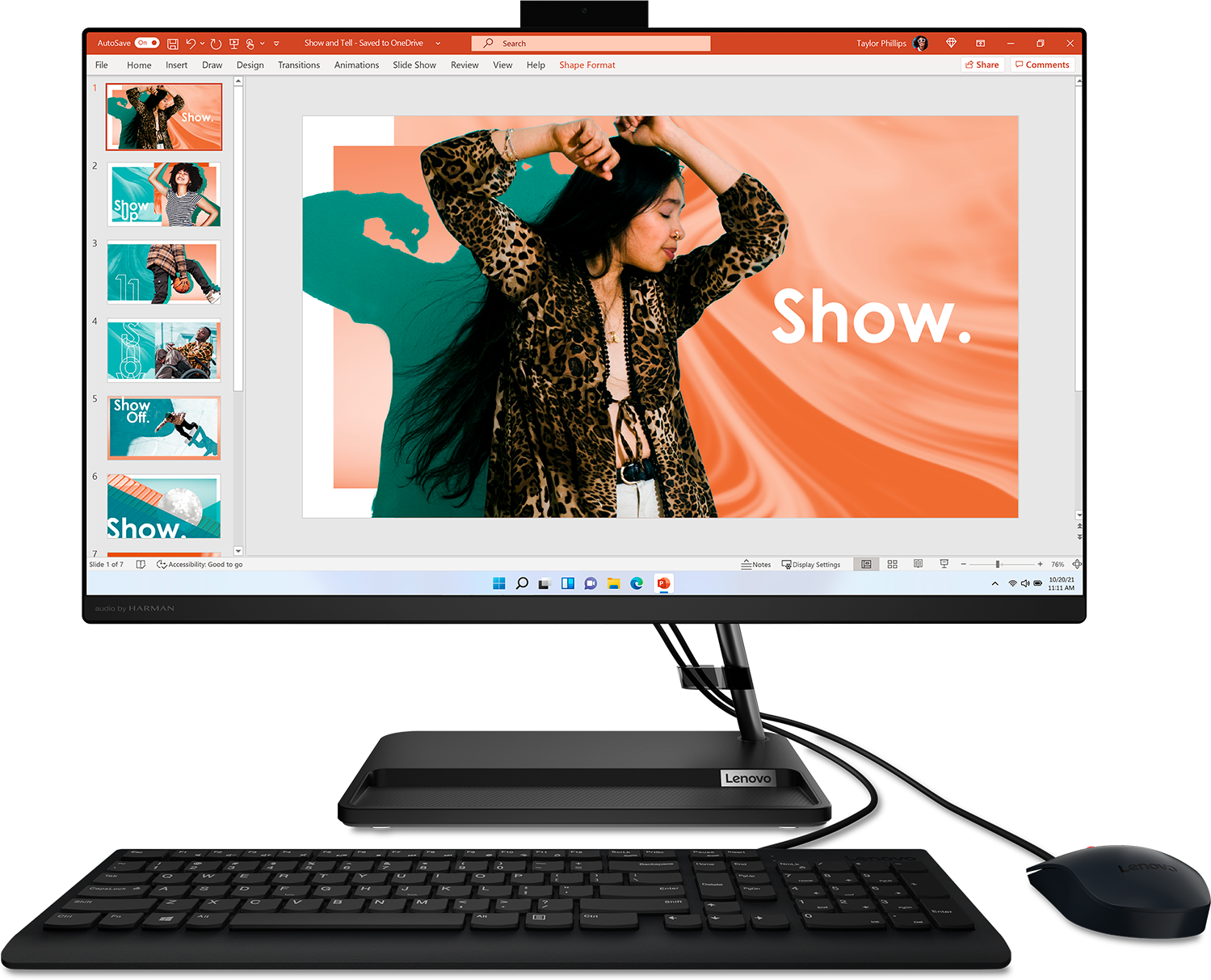 Моноблок Lenovo IdeaCentre AIO 3 Gen 7 27" FHD /Core i5-1235U/8GB/256GB SSD + 1TB HDD/Iris Xe Graphics/Win 11 Home/черный (F0GJ00DHRU)