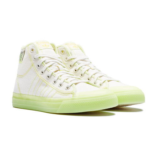 фото Кроссовки adidas nizza hi rf, летние, повседневные, высокие, размер 7 uk, белый, зеленый