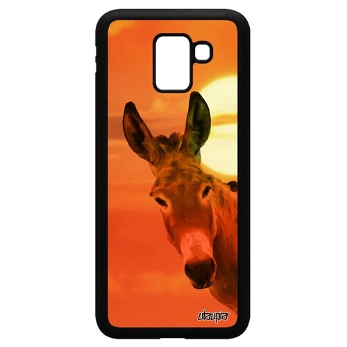фото Чехол на смартфон galaxy j6 2018, "осел" мул упрямец utaupia