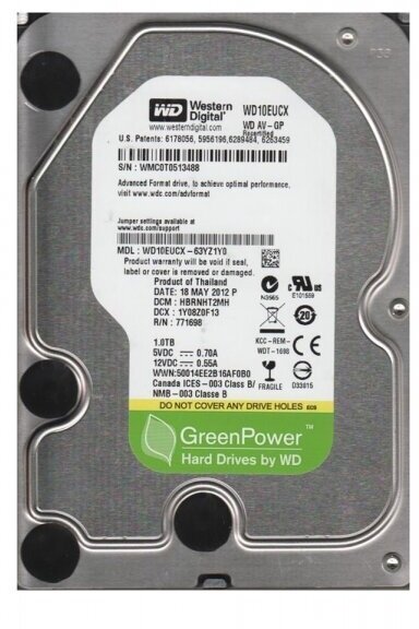 Жесткий диск Western Digital WD10EUCX 1TB SATA 3.5"