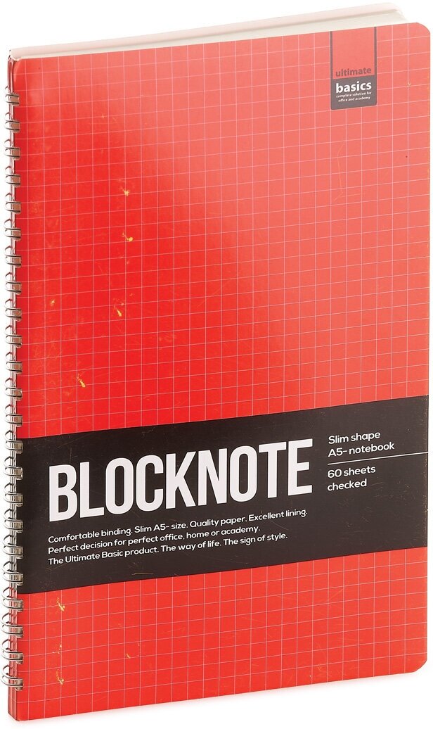Блокнот Альт, А5 (135 х 210 мм), "ULTIMATE BASICS ACTIVE BOOK" голубой, красный, лимонный 60 л, Арт. 3-60-482