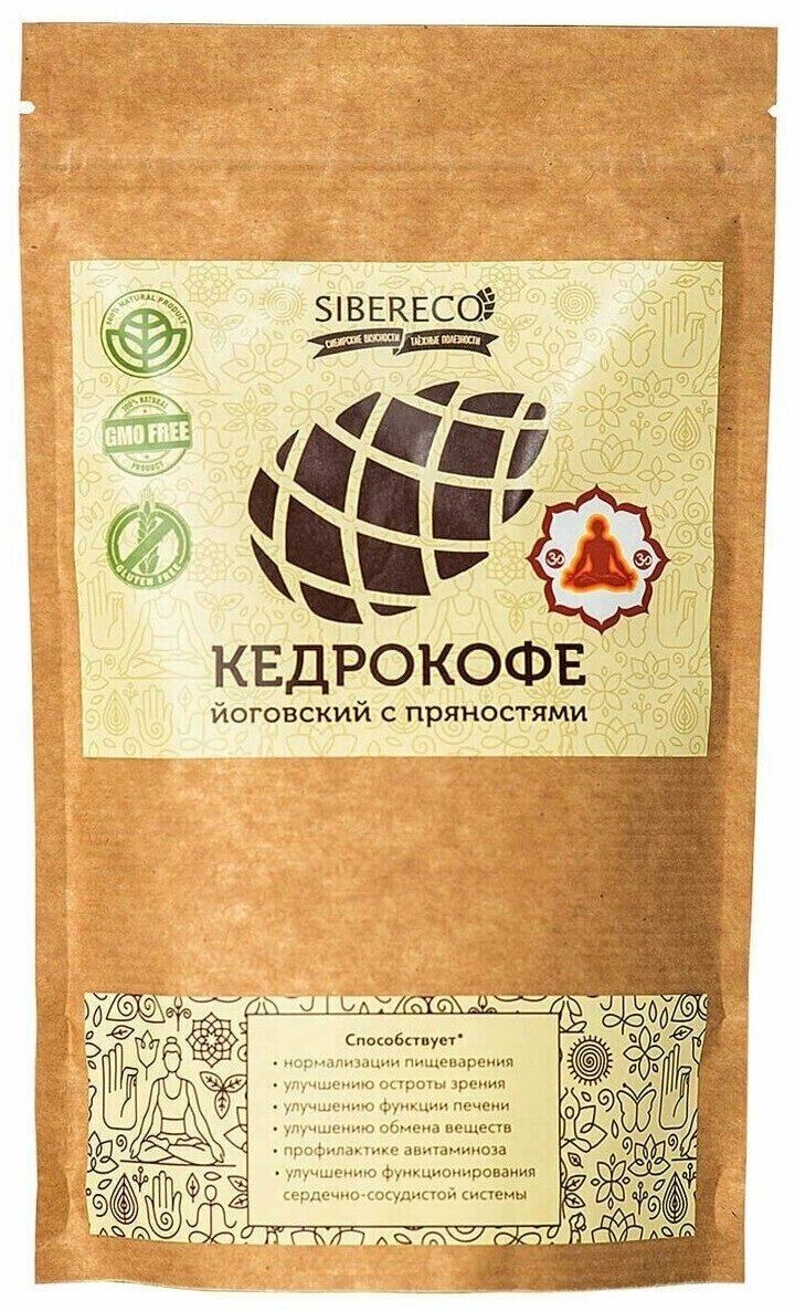 Кедрокофе "Йоговский" с пряностями (SIBERICO), 250 г