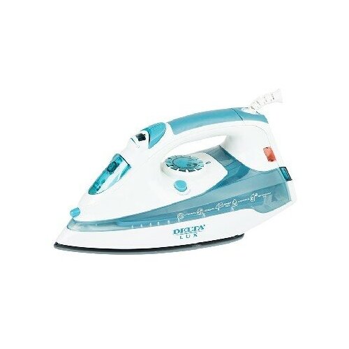 Утюг DELTA LUX DL-710 2400 Вт белый с серо-голубым 288800₽