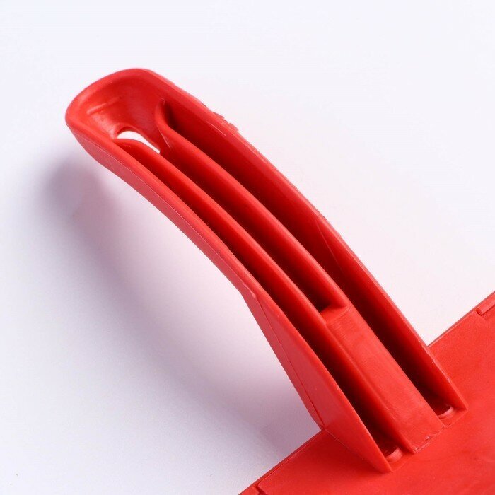 Пуходерка с каплями, эргономичная ручка, 10 х 15 см, красная 7437966 - фотография № 5