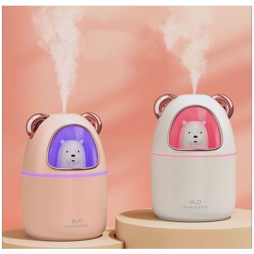 Увлажнитель воздуха мини Котик с подсветкой ультразвуковой увлажнитель для дома ночник светильник зеленый 63100₽