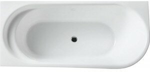 Акриловая ванна BelBagno 150x80 левая, слив-перелив хром (BB410-1500-780-L)