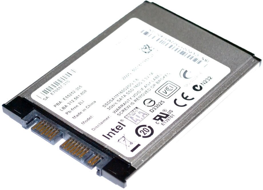 Жесткие диски Intel Жесткий диск Intel 160GB SATA 1.8" 2540P SSD DRIVE E55252-305