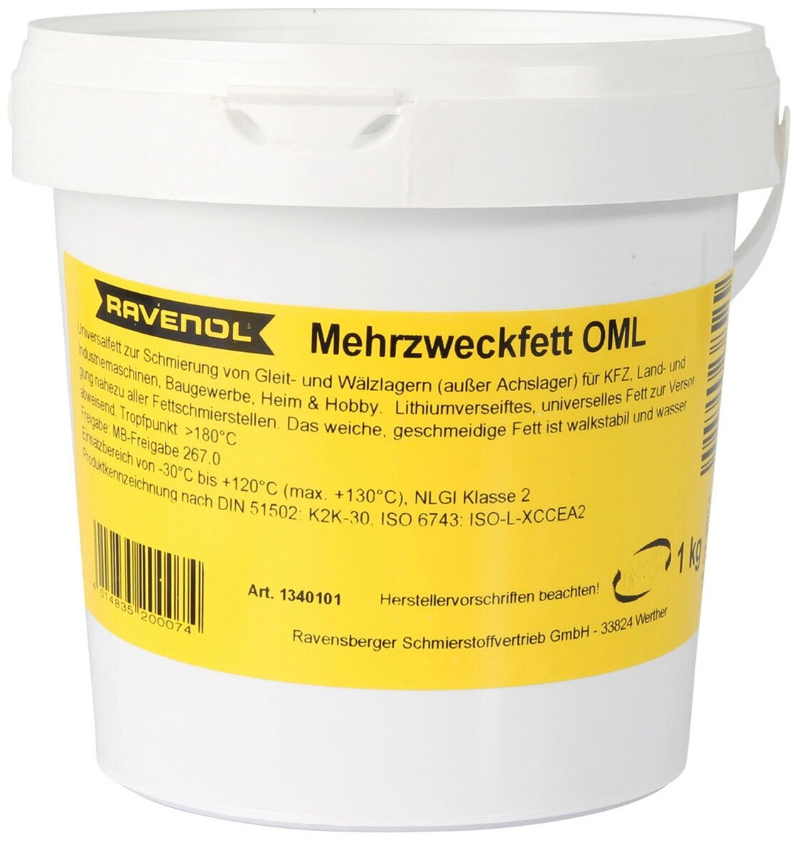 Смазка RAVENOL Mehrzweckfett OML (1кг)