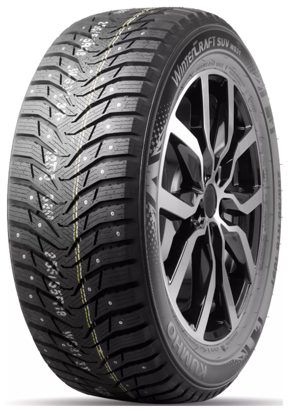 Зимние шины Kumho WinterCraft Ice WS31 SUV 255/65 R17 114T, XL, шипы