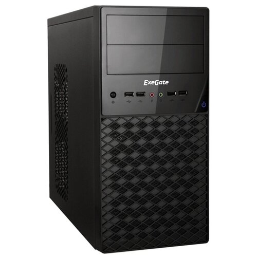 Компьютерный корпус ExeGate QA-413U 450 Вт, черный корпус для компьютера exegate ex278430rus qa 413u black