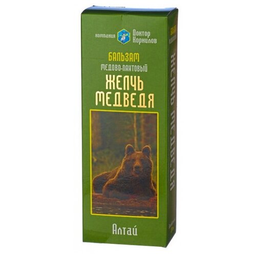 Бальзам Доктор Корнилов "Желчь медведя" медово-пантовый, 578 г, 250 мл