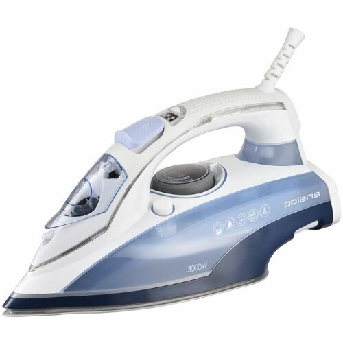Утюг Polaris PIR-3074 AA 3000Вт парогенератор автоотключ3м белыйголубой 733900₽