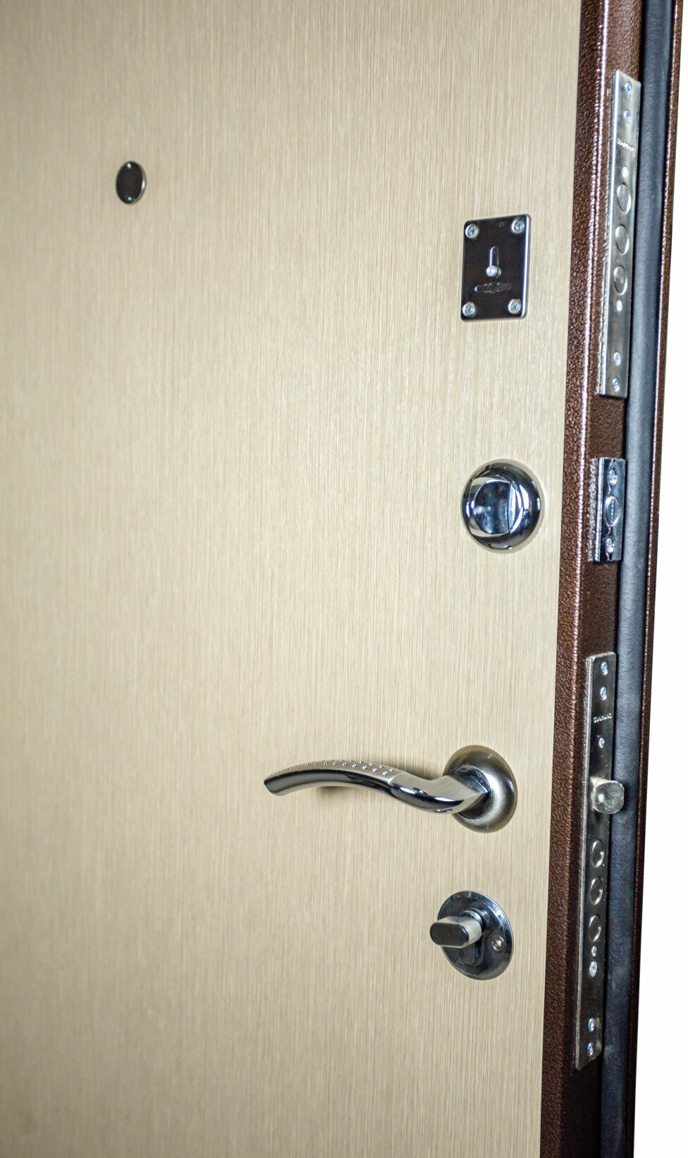 Дверь входная" Классика" левая Антик медь/Венге Светлый 2050*860 - фотография № 6