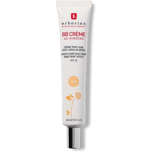 bb крем для лица spf 20 erborian bb creme 40 мл ERBORIAN ВВ крем Натурально-бежевый 5 в 1 SPF20 BB Creme Nude 40 мл. (оттенок: бежевый, 1 шт.)