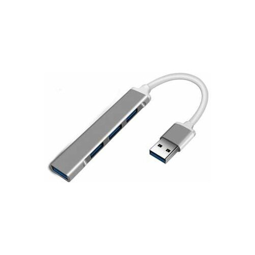 USB- хаб ORIENT CU-322 , серебристый (31234) orient контроллер cu 322 usb 3 0 usb 3 1 gen1 usb 2 0 hub 4 порта 1xusb3 0 3xusb2 0 usb штекер тип а алюминиевый корпус серебристый 31234