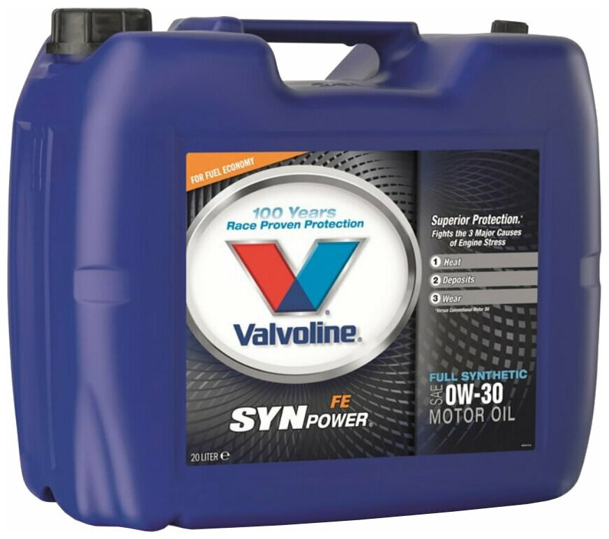 Синтетическое моторное масло VALVOLINE SynPower FE 0W-30, 20 л