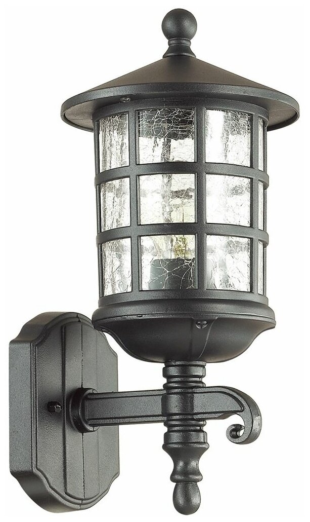 Odeon Light Уличный светильник House 4043/1W, E27, 60 Вт, цвет арматуры: черный, цвет плафона черный