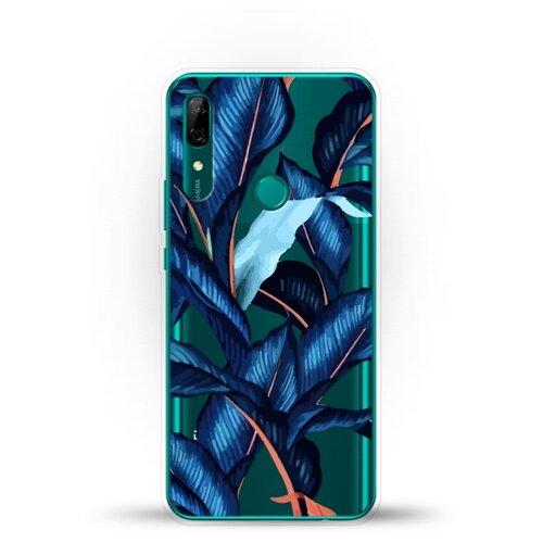 фото Силиконовый чехол синие листья на huawei p smart z andy & paul