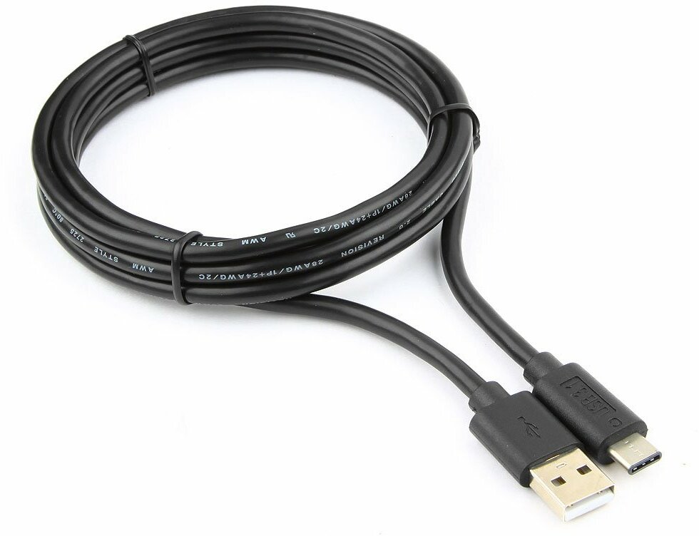 Кабель USB Cablexpert CCP-USB2-AMCM-6, USB2.0 AM/USB Type-C, 1,8 м