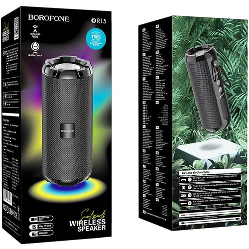 Портативная колонка BT ver 51 BOROFONE BR15 2x5W 1200mAh 162х70х70 мм чёрный 50 154600₽
