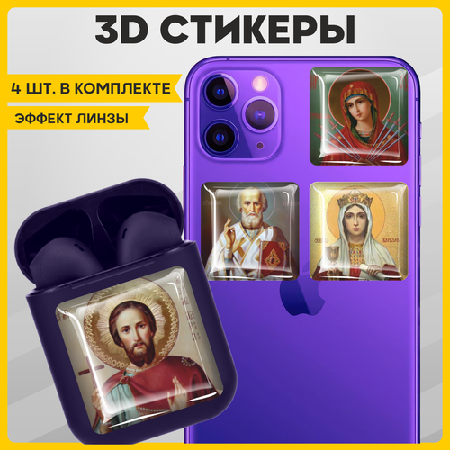 Наклейки на телефон 3D стикеры на чехол Иконы v2