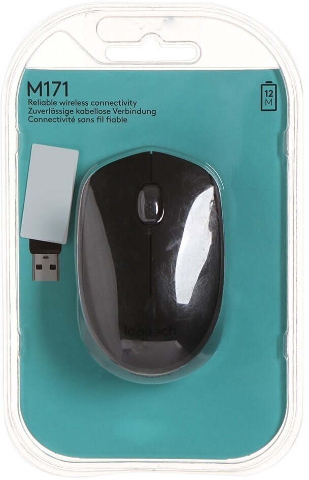 Мышь Logitech M171 Wireless Black-Black 910-004424 - фотография № 20