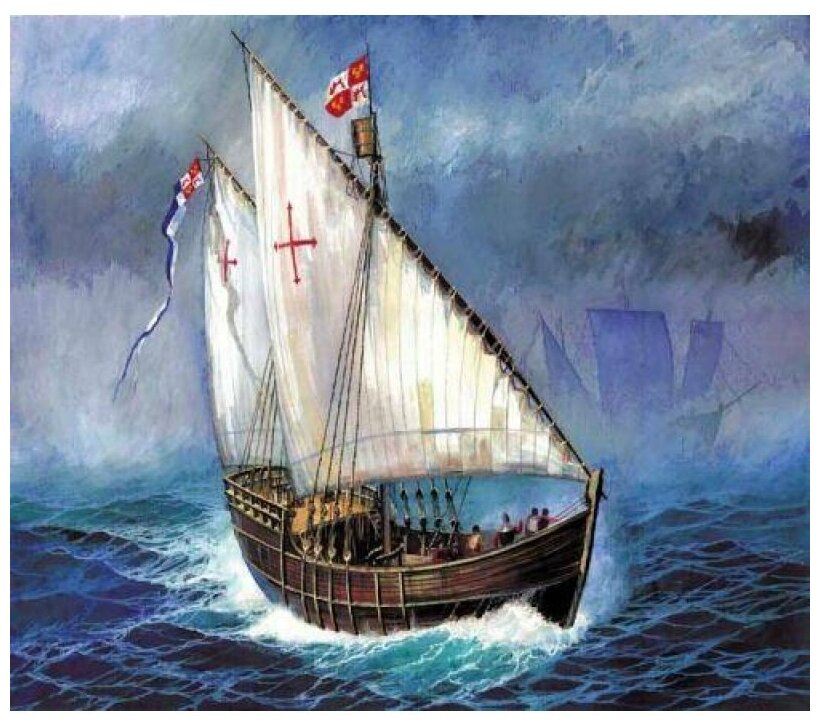 Модель для склеивания Звезда Корабль экспедиции Христофора Колумба Нинья (з9005) - фото №3