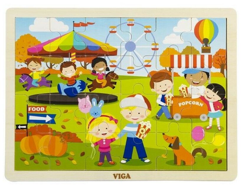 Пазл Viga Toys Времена года Осень (51271) - фото №1