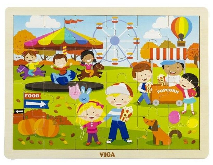 Пазл Viga Toys Времена года Осень (51271) - фото №1