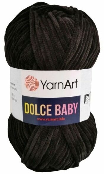 Пряжа YarnArt Dolce Baby черный (742), 100%микрополиэстер, 85м, 50г, 1шт