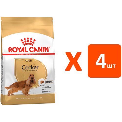 ROYAL CANIN COCKER ADULT для взрослых собак кокер-спаниель (3 кг х 4 шт)