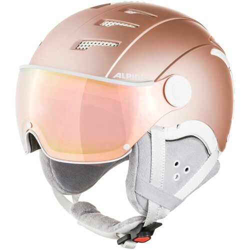 фото Шлем защитный alpina jump 2.0 qvm 2020-2021 (52 - 54 см), rose matt
