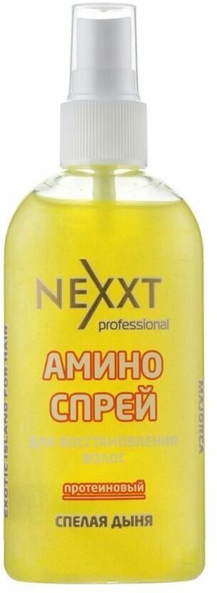 Nexxt Амино-спрей для волос протеиновый для восстановления волос, спелая дыня, 120 мл