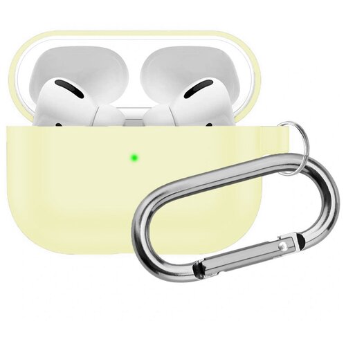 фото Чехол для apple airpods pro силиконовый innozone hang case - желтый (app-20c-mk-10)