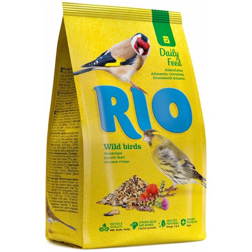 RIO Корм Wild Birds для лесных певчих птиц, 500 г корм для лесных певчих птиц для кормушек на окно синичник состав 2 1200 гр