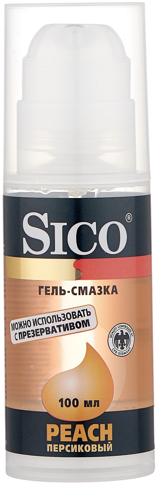 SICO Гель-смазка Peach, персиковый, 100 мл