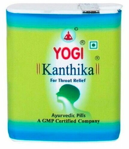 Йоги Кантика Йоги Аюрведа (Yogi Kanthika Yogi Ayurveda) от боли в горле и простуды, 140 гранул