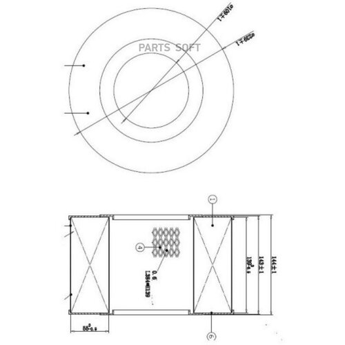DOUBLE-FORCE DFA188 DFA188_Фильтр воздушный DOUBLEFORCE 1шт