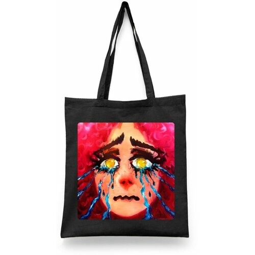 фото Сумка-шоппер унисекс каждому своё "полматери/рок-группа" черная