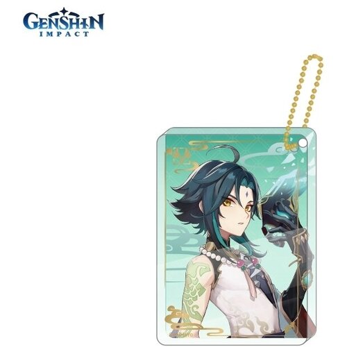 брелок акриловый genshin impact characters acrylic block strap альбедо albedo геншин импакт genshin impact 6974696611373 7 см Брелок miHoYo, зеленый