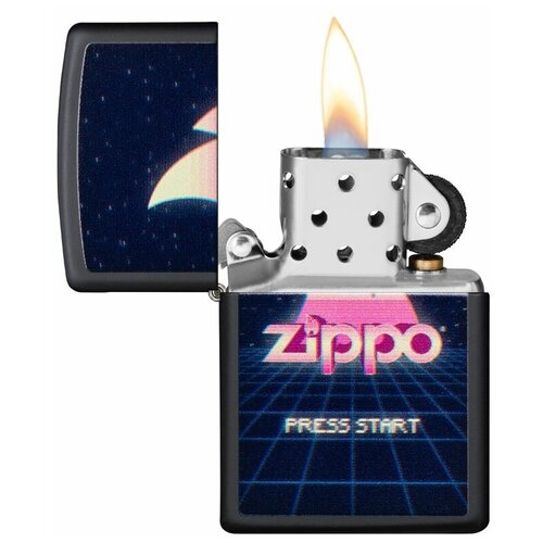 Зажигалка Classic с покр. Black Matte, черная Zippo 49115 GS