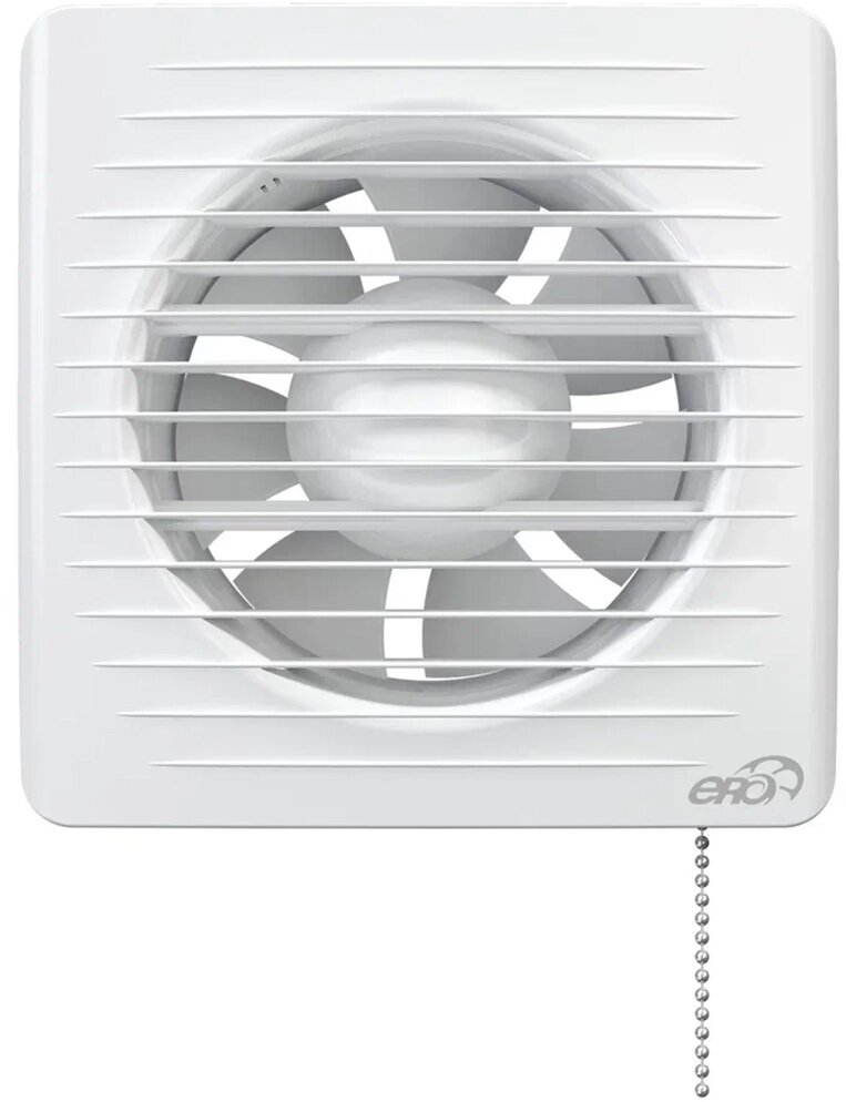Вентилятор осевой вытяжной Era 5-02, c тяговым выключателем, с антимоскитной сеткой, D 125, 16 Вт - фотография № 2