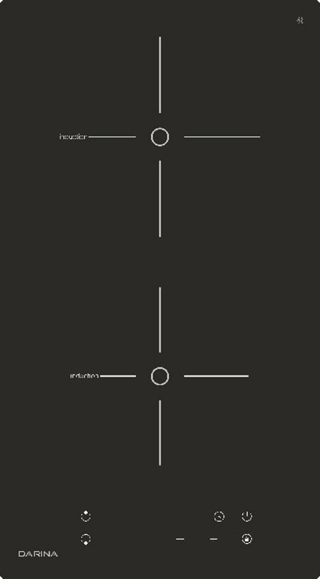 Электрическая варочная панель Darina PL EI523 B черный
