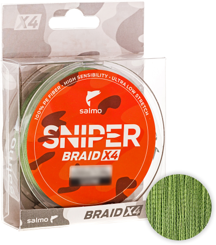 Salmo Sniper Braid 91м. 0.20мм. ARMY GREEN