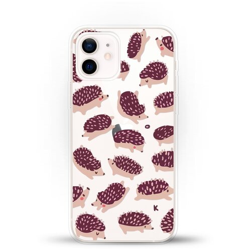 фото Силиконовый чехол ёжики на apple iphone 12 mini andy & paul